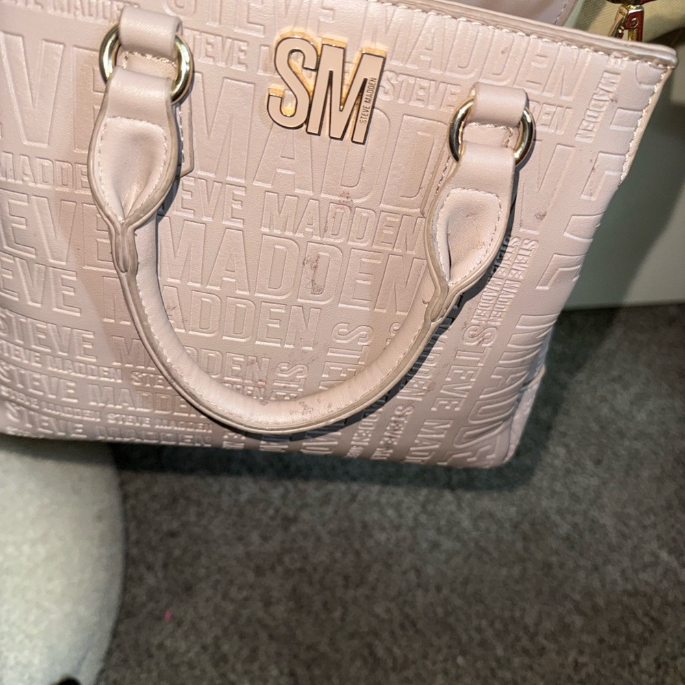 Steve Madden Light Pink Embossed Tote TikTok mushroom bjaylin crossbody bag